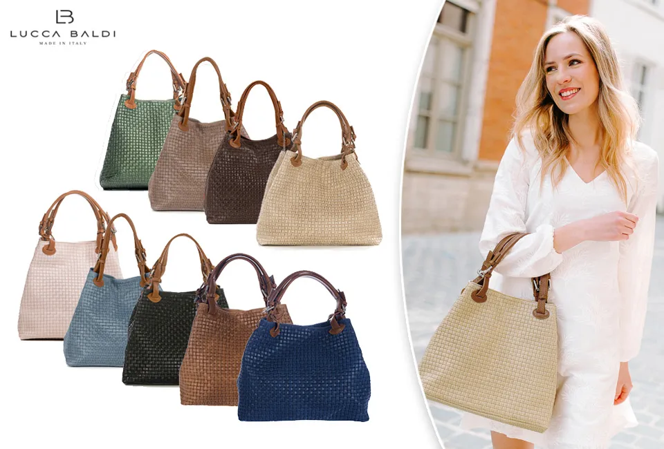 Elegante Lederhandtasche