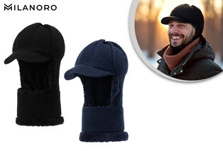 2-in-1-Mütze mit Halstuch