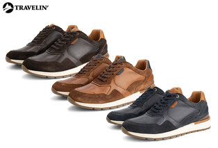 Herrenturnschuhe aus Leder mit herausnehmbarer Einlegesohle