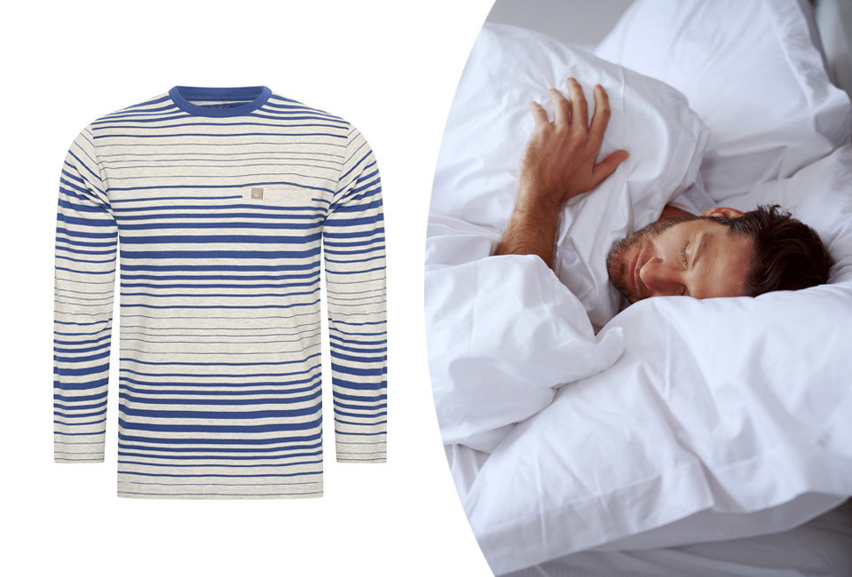 Stilvoller Baumwollpyjama für Herren