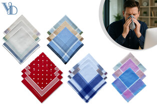 12 Taschentücher aus Baumwolle