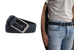 Eleganter Ledergürtel für Männer — 5