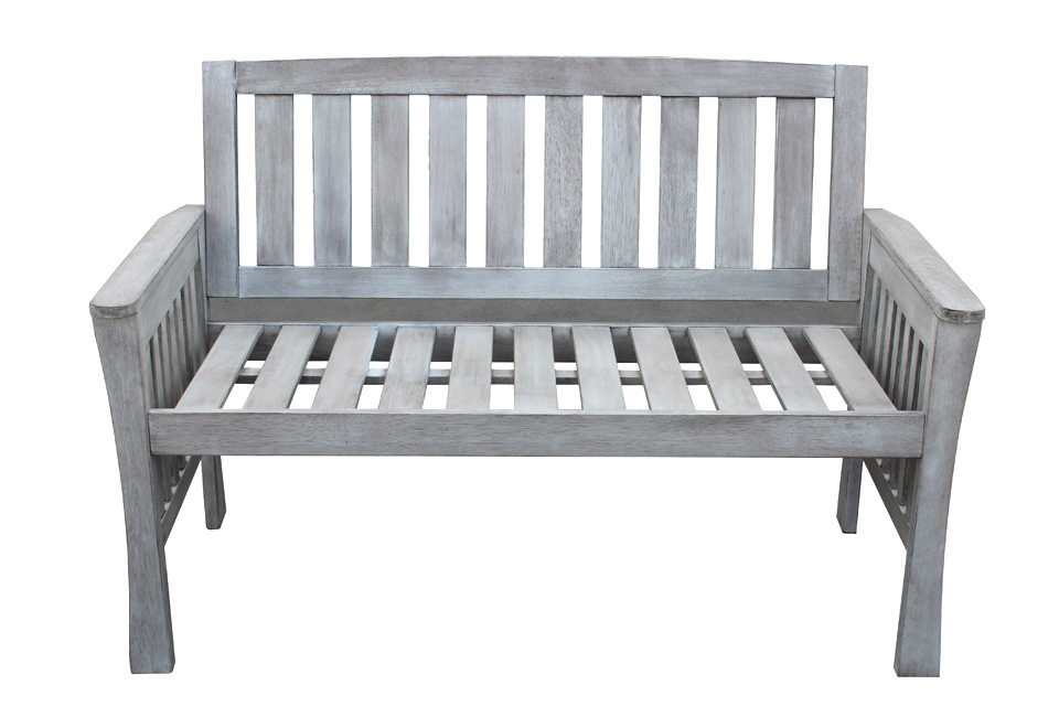 Panca da giardino elegante in legno duro meranti