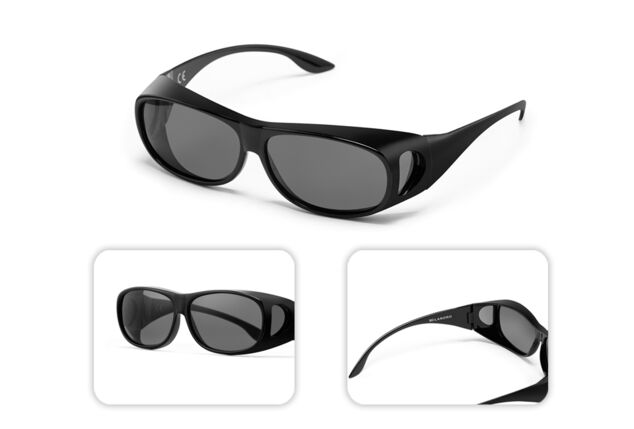 Sur-lunettes de soleil polarisées et protection UV à 100% avec étui de protection