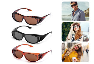 Sur-lunettes de soleil polarisées et protection UV à 100% avec étui de protection — 7