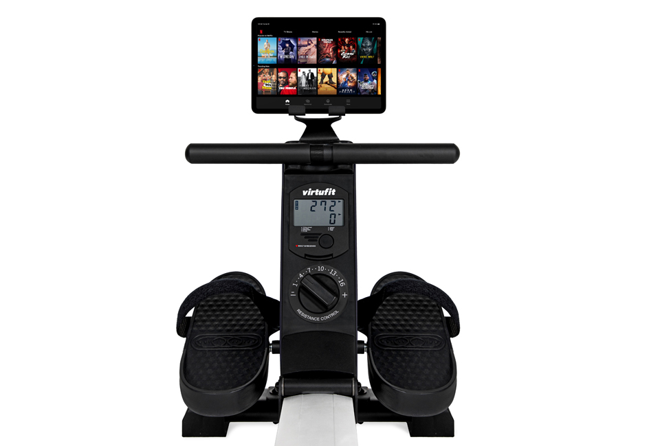 Rudertrainer mit 16 Widerstandsstufen und Display