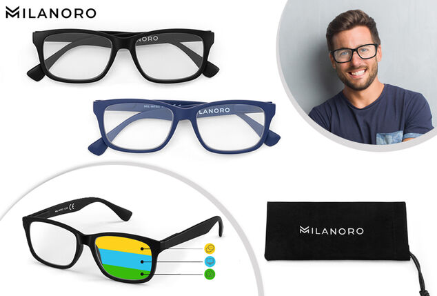 J'achète: Lunettes de lecture multifocales, étui de protection inclus - 50% de réduction