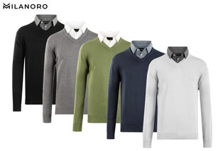 Herenpullover met overhemdkraag — 1