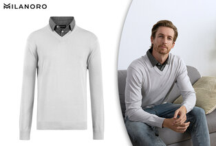 Herenpullover met overhemdkraag — 8