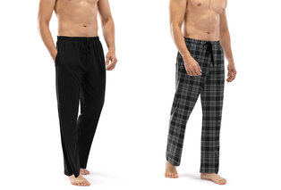 Set van 2 heerlijk zachte katoenen pyjamabroeken voor heren — 9