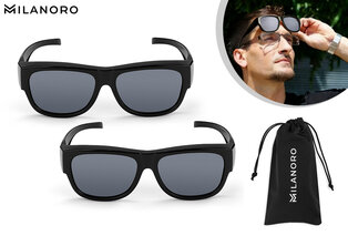Sur-lunettes de soleil polarisées avec étui de protection inclus, 1+1 gratuit — 1