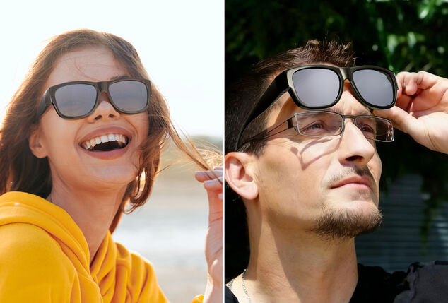 Sur-lunettes de soleil polarisées avec étui de protection inclus, 1+1 gratuit
