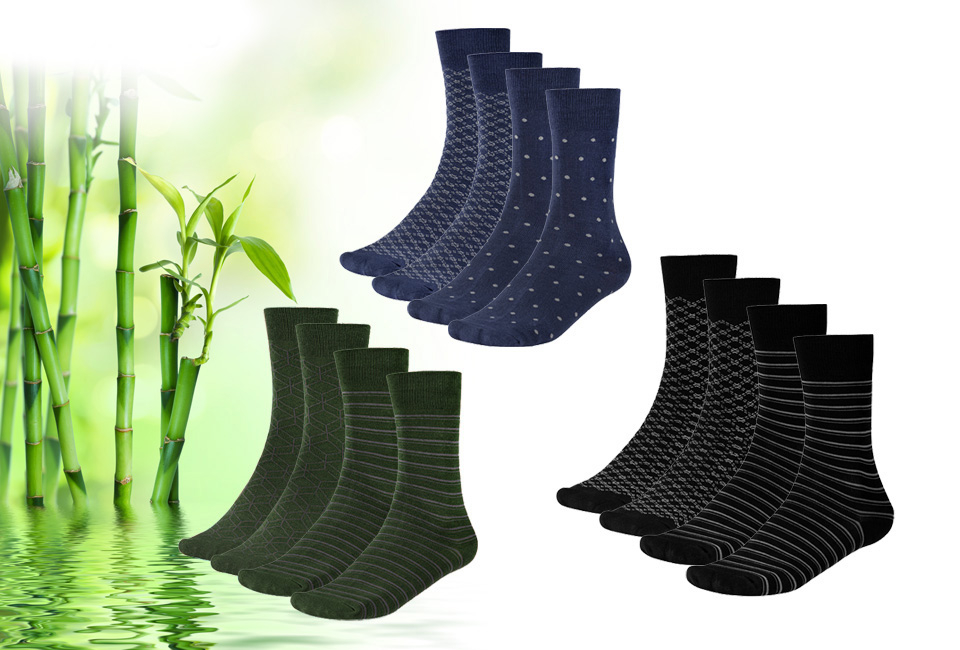 12 paires de chaussettes douces en bambou pour hommes et femmes