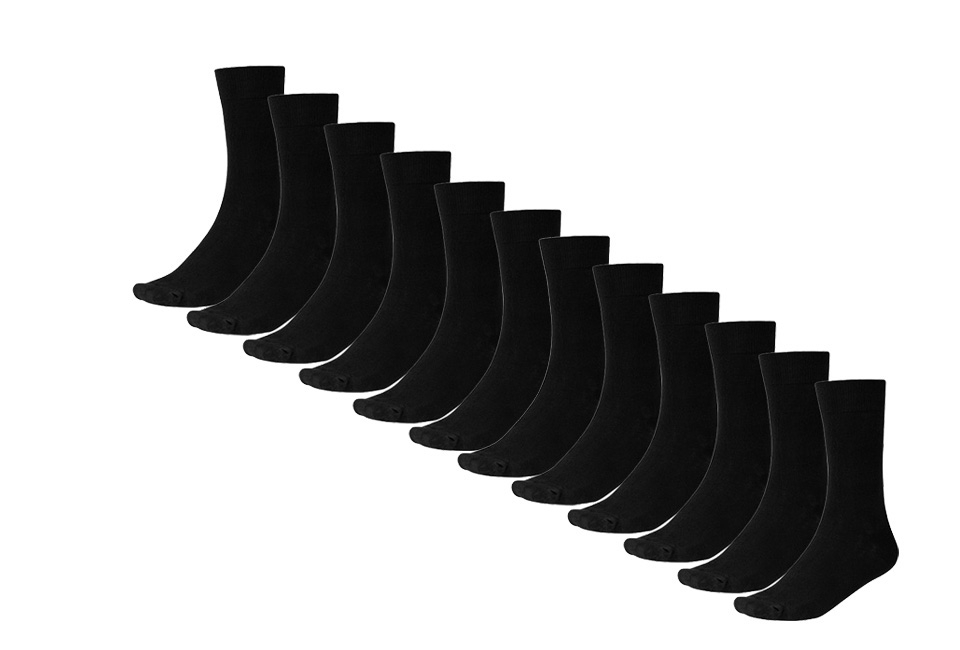 12 paires de chaussettes douces en bambou pour hommes et femmes
