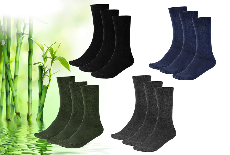 12 paires de chaussettes douces en bambou pour hommes et femmes