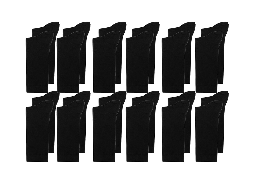 12 paires de chaussettes douces en bambou pour hommes et femmes