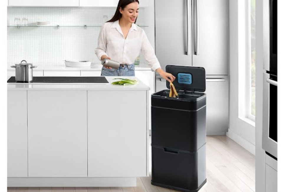Abfalleimer 60L mit Sensor und Ozonsterilisation