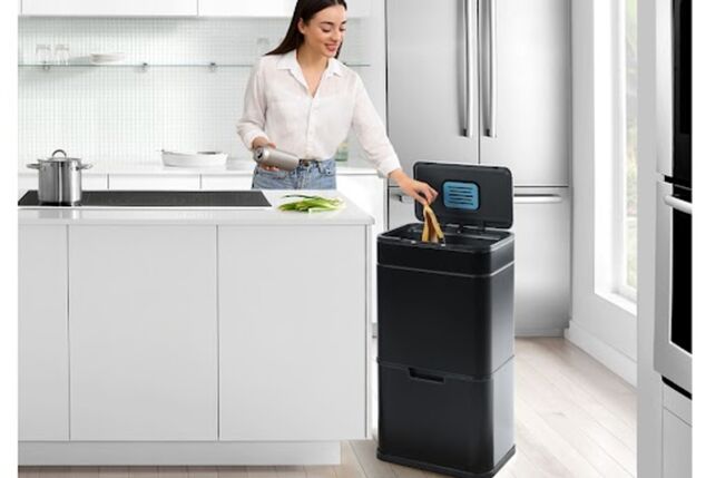 Abfalleimer 60L mit Sensor und Ozonsterilisation