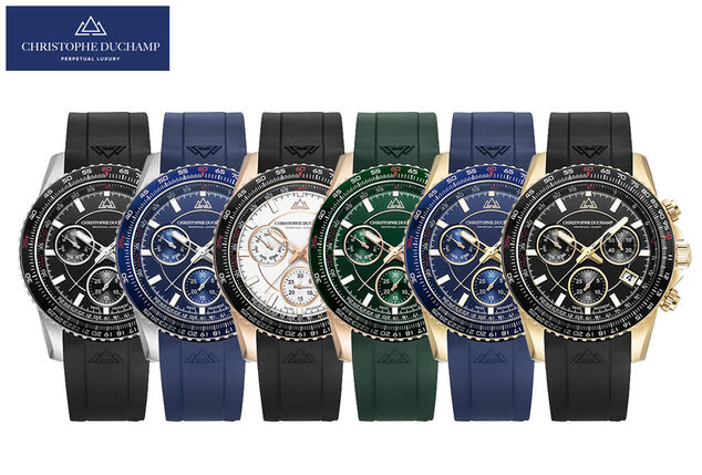 Stilvolle Schweizer Herrenuhr von Christophe Duchamp
