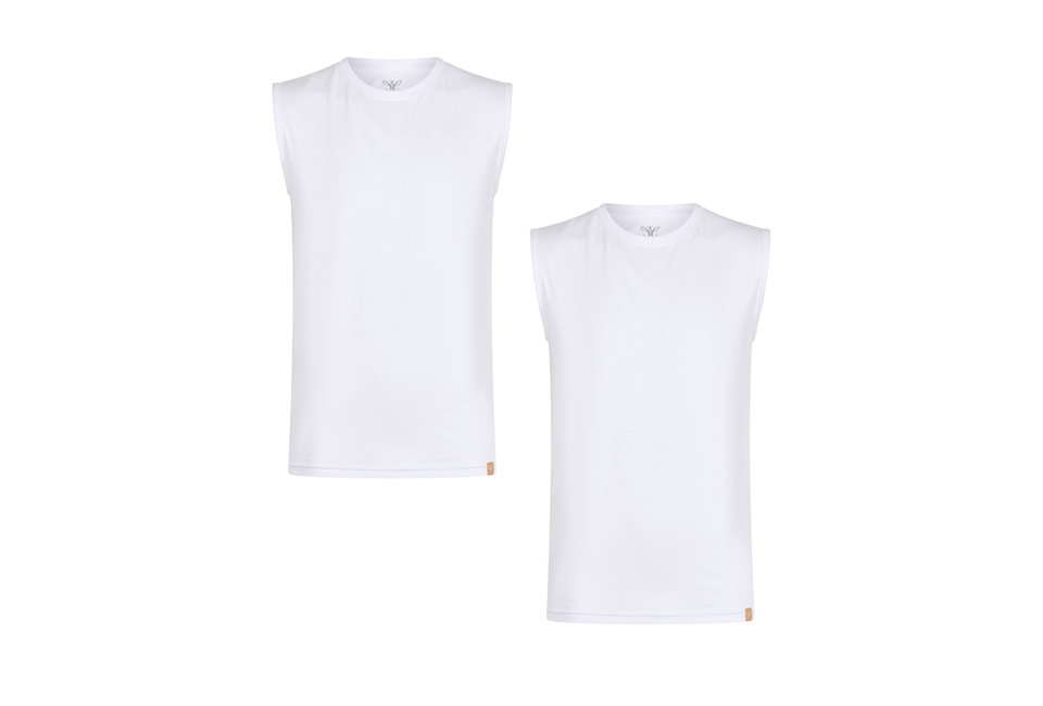 Duopack mouwloze T-shirts voor warme  zomerdagen