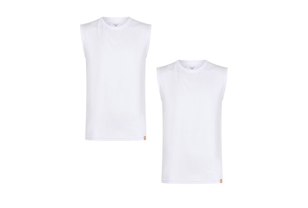 Duopack mouwloze T-shirts voor warme  zomerdagen