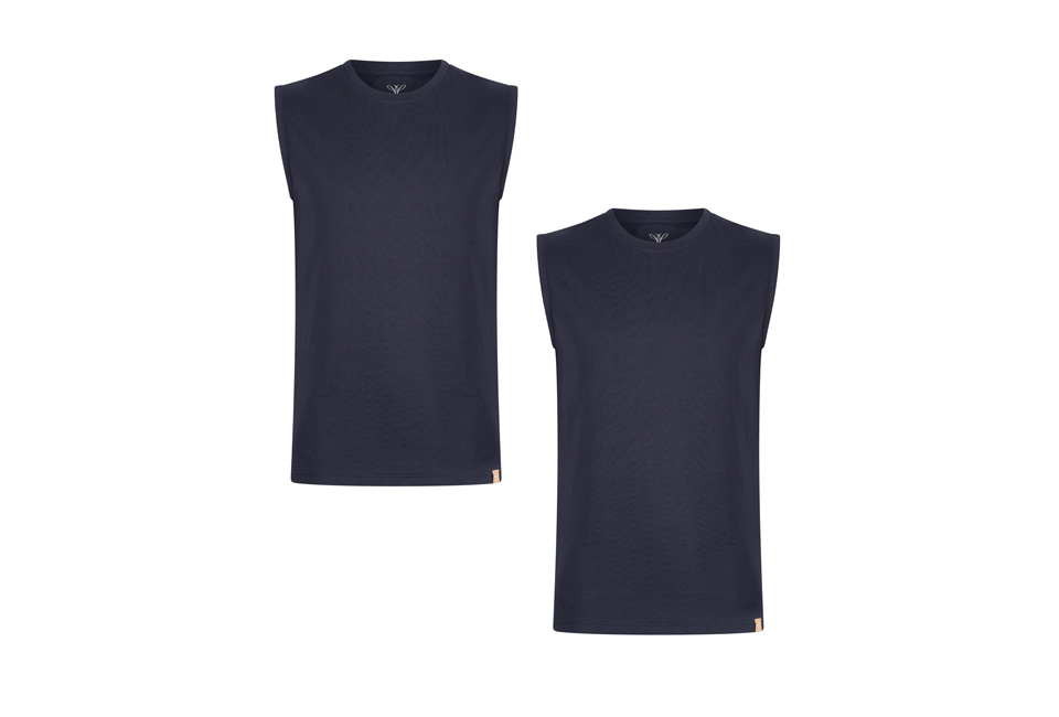 Duopack mouwloze T-shirts voor warme  zomerdagen