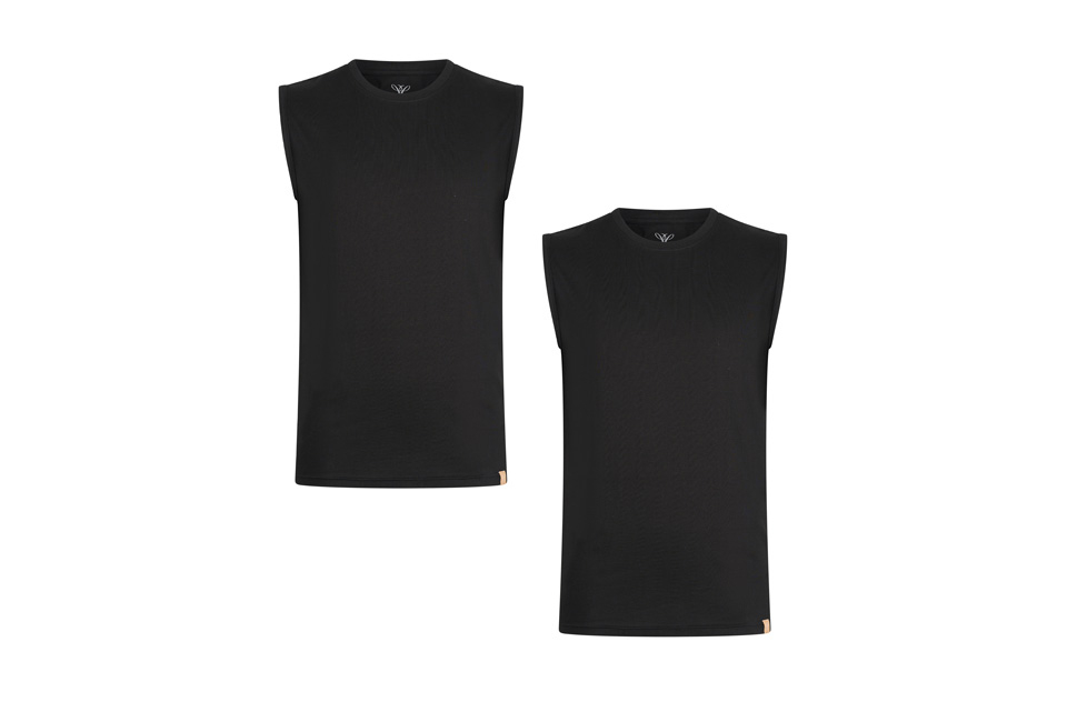 Duopack mouwloze T-shirts voor warme  zomerdagen