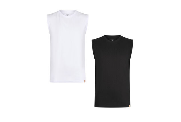 Duopack mouwloze T-shirts voor warme  zomerdagen