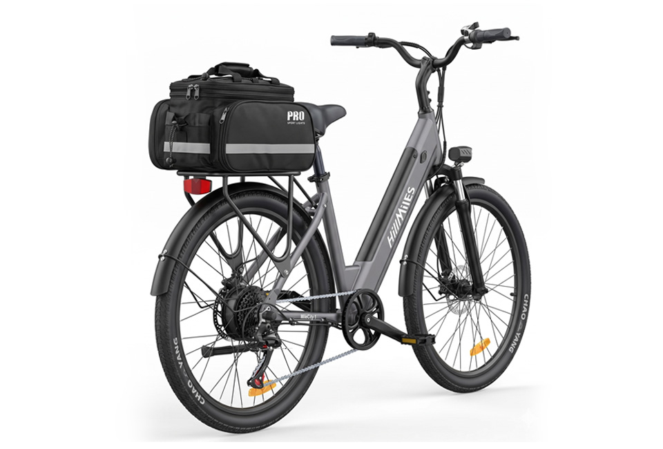 Sacoche de vélo à volume modulable pour porte-bagages