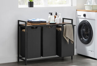 Organisateur de paniers à linge avec trois compartiments — 2