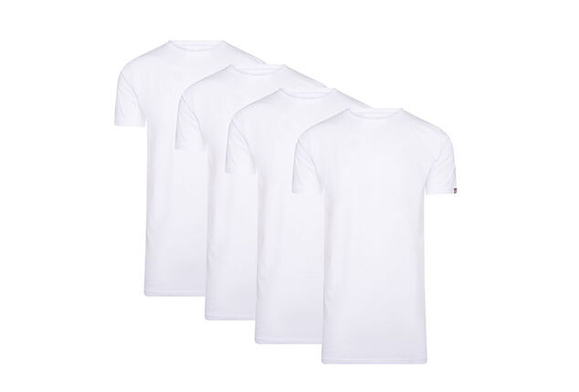 4-pack extra lange katoenen T-shirts van Cappuccino