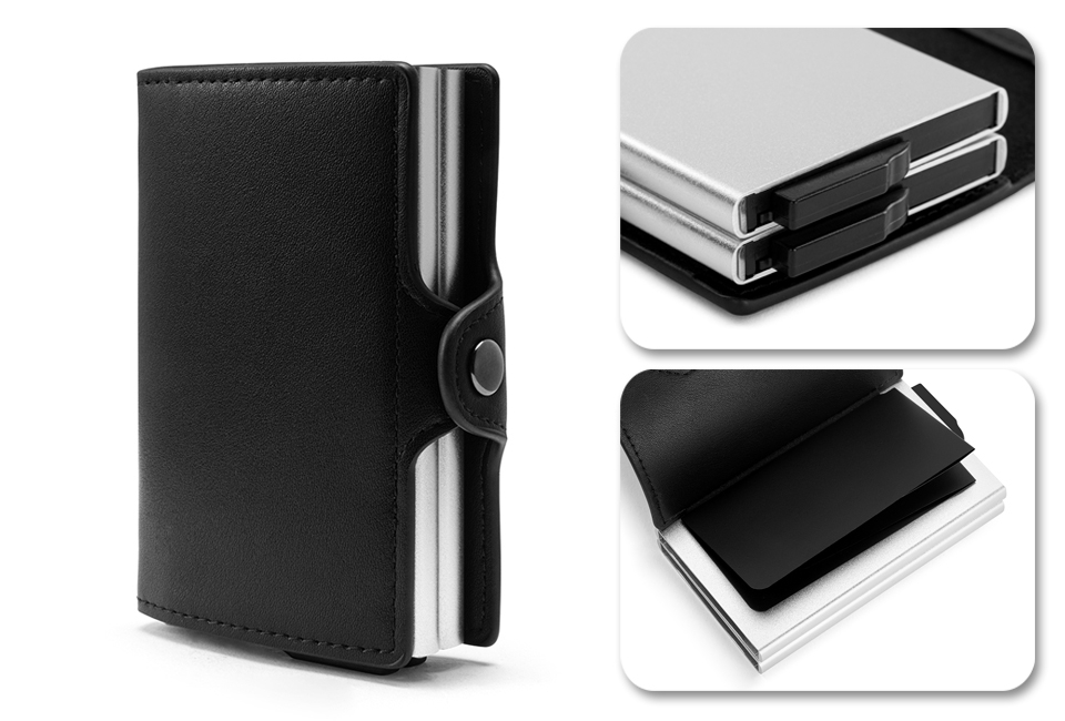 Compact bank card protector with RFID blocking technology