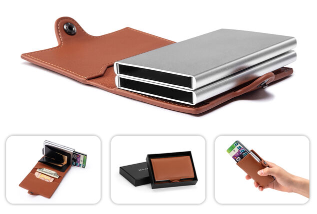 Compact bank card protector with RFID blocking technology