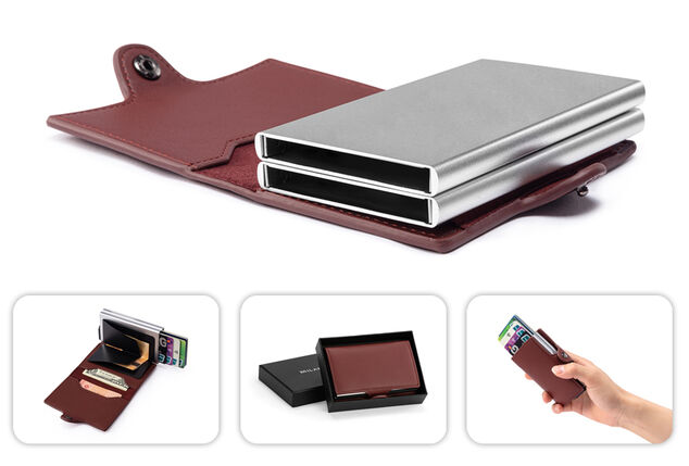 Compact bank card protector with RFID blocking technology