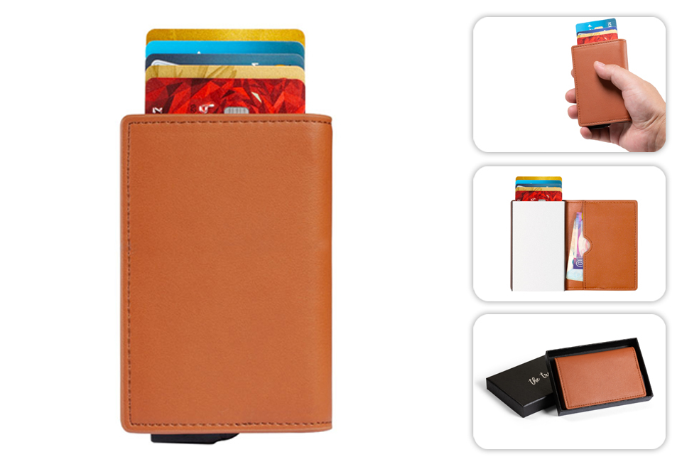 Compact bank card protector with RFID blocking technology