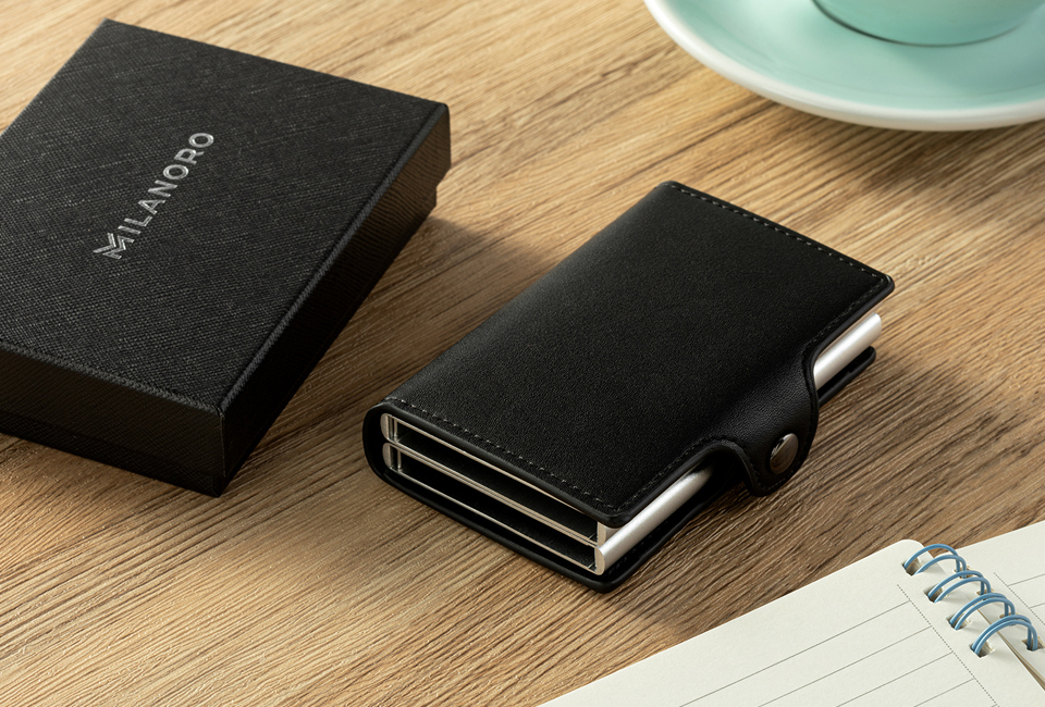 Compact bank card protector with RFID blocking technology