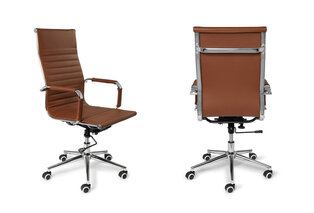 Élégante chaise de bureau en cuir avec dossier haut — 5