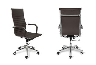 Élégante chaise de bureau en cuir avec dossier haut — 11