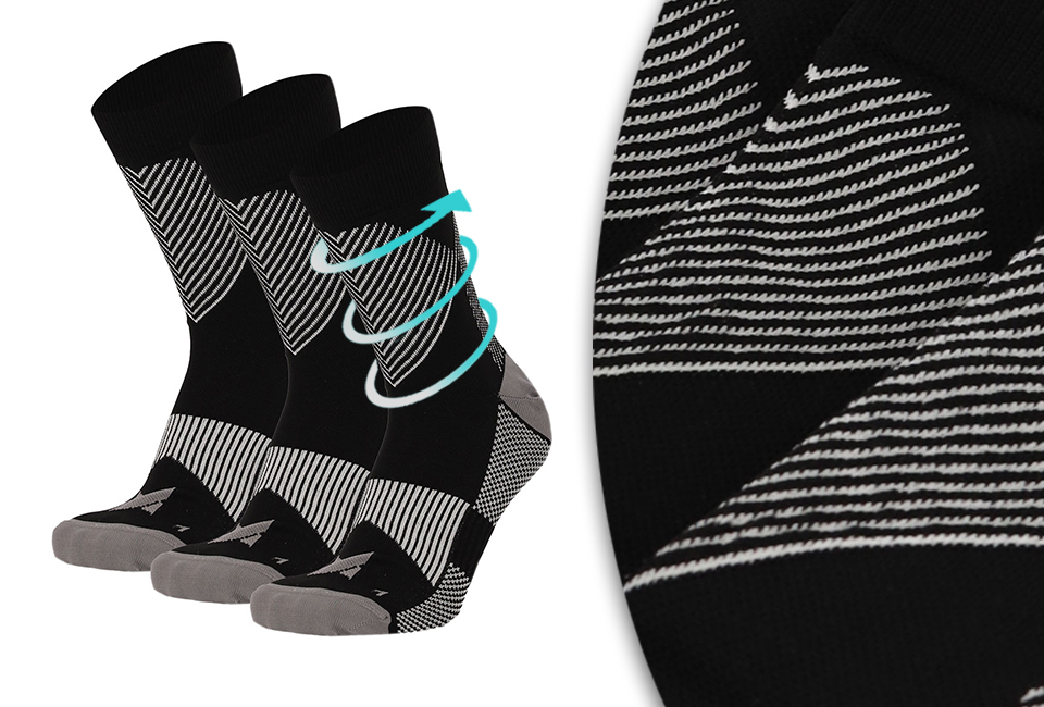 3 paires de chaussettes de compression basses pour un maintien optimal