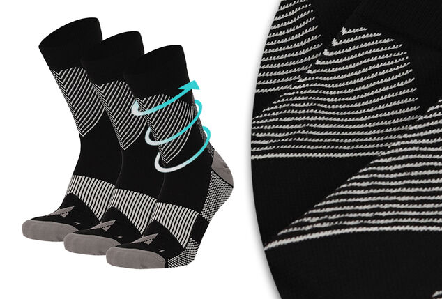 3 paires de chaussettes de compression basses pour un maintien optimal