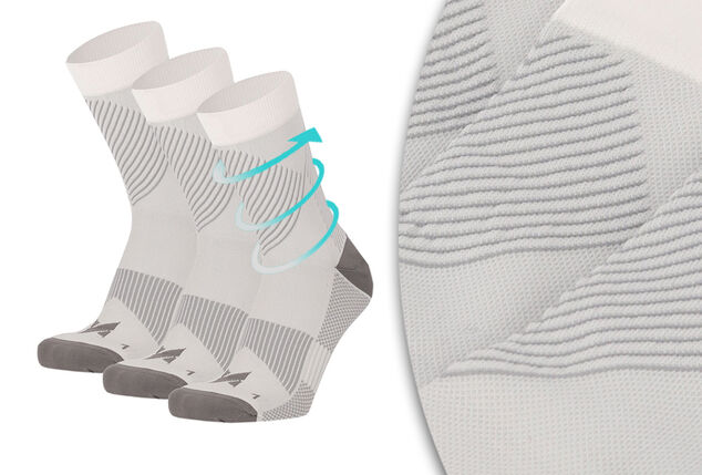 3 paires de chaussettes de compression basses pour un maintien optimal