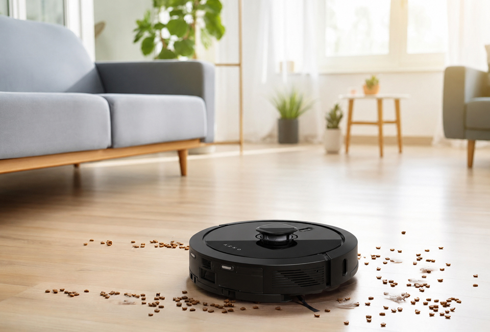 Potente aspirador robot con función de fregado