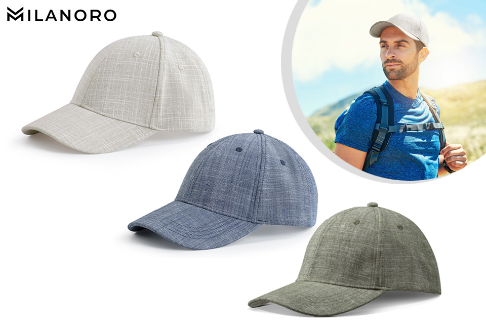 Casquette en lin aérée pour une protection contre le vent et les intempéries