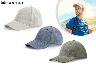 Casquette en lin aérée pour une protection contre le vent et les intempéries — 1