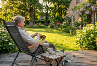 Comfortabele verstelbare klapstoel voor tuin en terras — 2