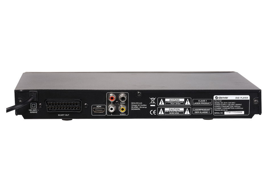 Compacte DVD-speler met HDMI- en USB‑aansluiting