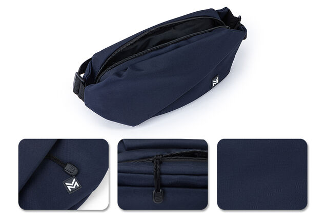 Sac banane pratique et spacieux avec plusieurs poches zippées