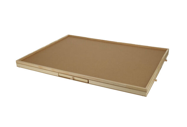 Practical puzzle board with drawers