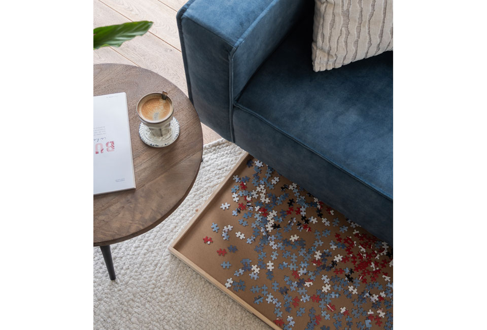Practical puzzle board with drawers