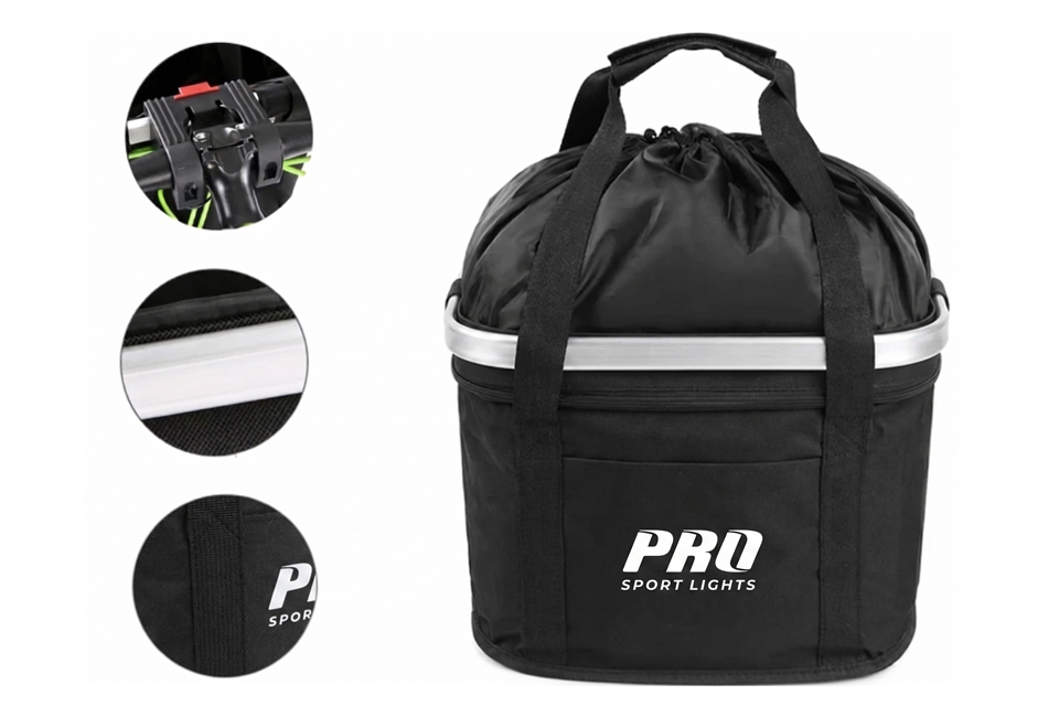 Practical detachable bicycle basket